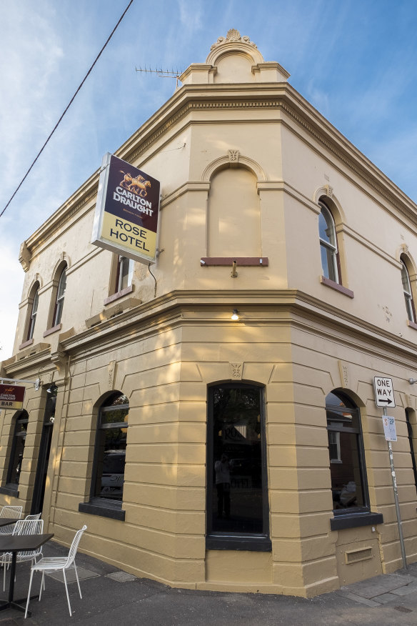 The Rose on the corner of Napier and Leicester streets in Fitzroy.