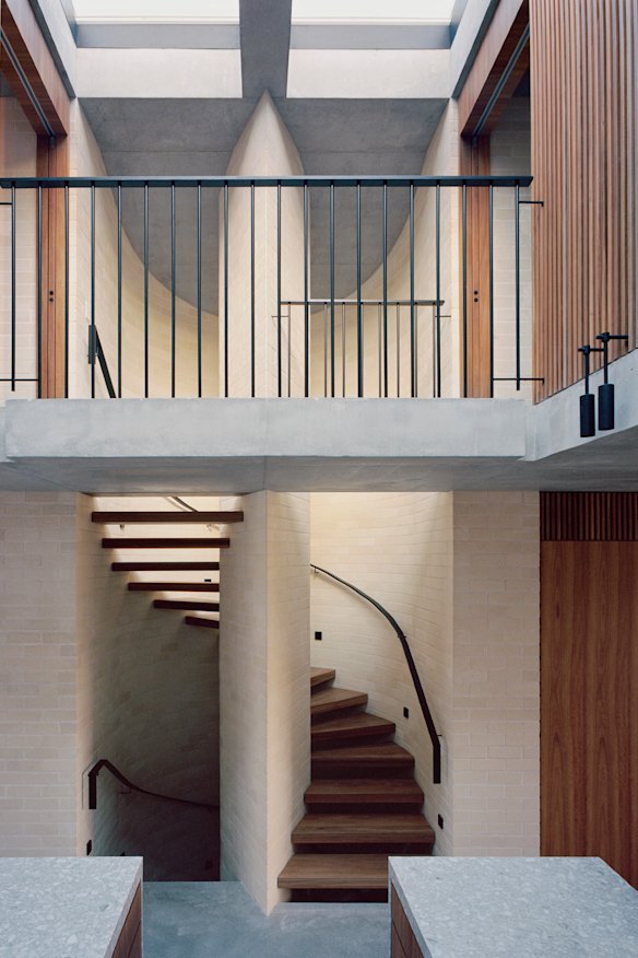 Although the Bronte house appears to be “carved” in stone or, more correctly, brick, it’s surprisingly light from within.