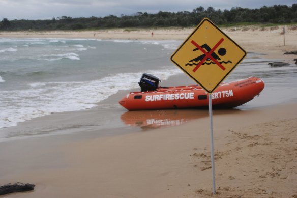 North Head and Moruya beaches were closed by authorities on Monday afternoon after repeated shark sightings.