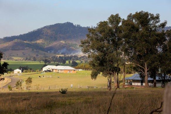 The view towards the area planned for the Rocky Hill coal mine.