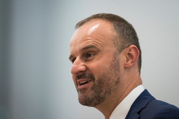 ACT Chief Minister Andrew Barr.