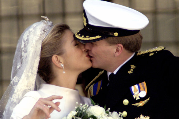 Princess Maxima and Prince Willem-Alexander in 2002.