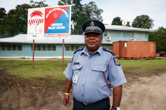 Manus Island police commander David Yapu.