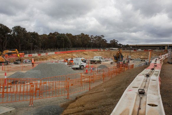 The light rail project has led the ACT government's spending, but it will slow overall once it it finished.