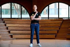 Joe Sofra, CEO of ANC Delivery in his Melbourne office.