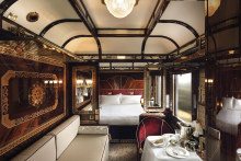 The opulent Grand Suite “Prague” on the Venice Simplon-Orient-Express.