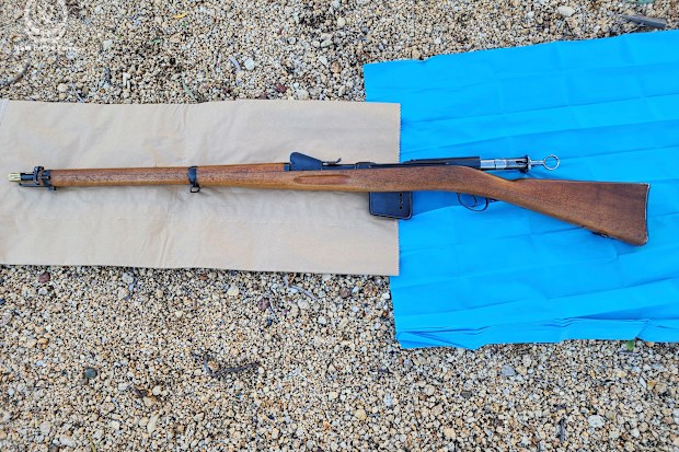 The 32-year-old man was charged with 16 offences relating to the possession of the weapons.