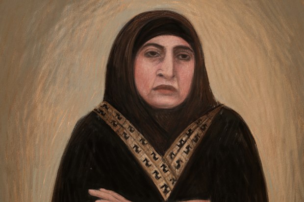 A court sketch depicts Kawsar Ahmad, 54, also known as Abbas, during her bail application in Melbourne, Friday, May 8, 2026.