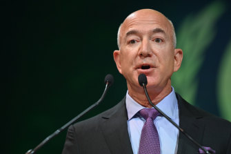 More than $US10 billion has been wiped from the fortune of Amazon founder Jeff Bezos as shares in the tech giant tumbled more than 14 per cent overnight.