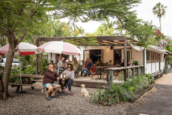 Order at the counter and sit on the deck at The Salty Mangrove.