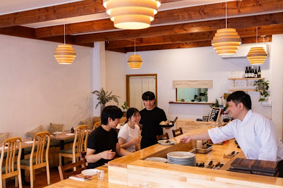 Chowon has a comfortable, Japandi interior aesthetic.