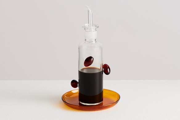 Maison Balzac’s balsamic vinegar bottle. 