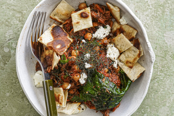 This Bloody Mary bowl makes the most of leftover brisket.