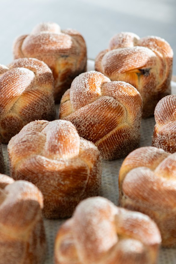Sugary pastries.
