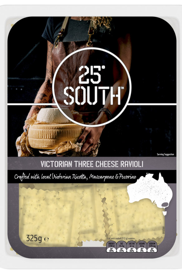 25degrees South three cheese ravioli.