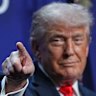 US President Donald Trump in Florida on Friday.