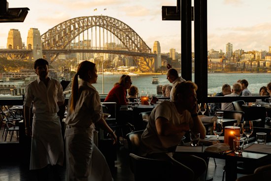 Cafe Sydney serves some 3850 diners a week.