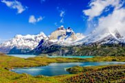 Beautiful Patagonia landscape of Andes mountain range, winding road and lake at Torres del Paine National Park, Chile. Photo: Shutterstock