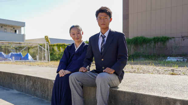 Year 12 students Kim Jhanggui (right), 17, and Jo Kyeongfa (left), 18, say the school’s education has helped them connect with their Korean identity.