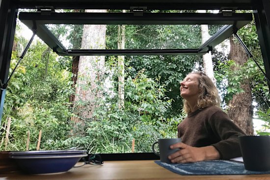 The author’s time in the hut gave her a renewed outlook on life.