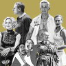 (Clockwise from top) Ryan Gosling in Barbie; Kirsten Dunst in Wimbledon; Emma Thompson in Matilda the Musical;  Parminder Nagra and Keira Knightley in Bend it Like Beckham; Madonna in Die Another Day; and Steve Carell in Foxcatcher.