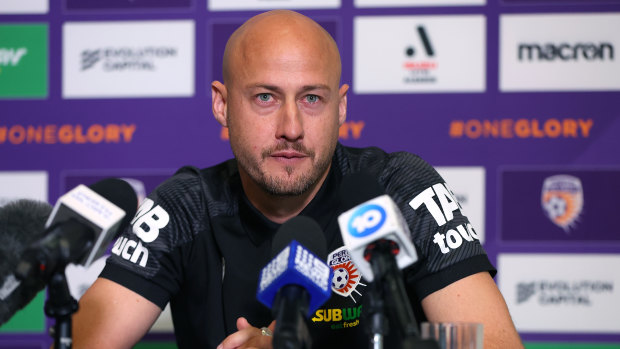 Perth Glory plays down reports of a clash between their coach and a player