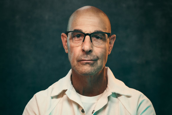 Stanley Tucci as Jefferson Grieff in the four-part crime drama Inside Man.