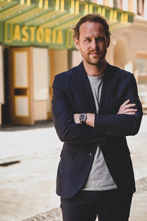 Björn Frantzén outside his Brasserie Astoria restaurant. 