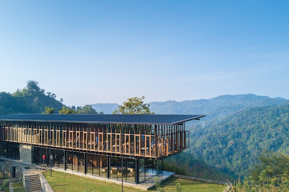 Architecture blends in, rather than competes, with the lush surrounds.
