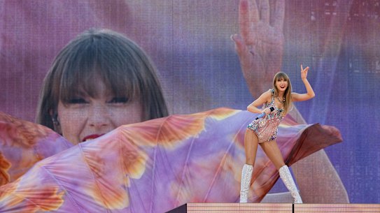 Taylor Swift performs at the MCG on Friday Feburary 16. 