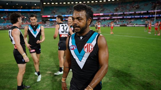 Port Adelaide’s Willie Rioli.