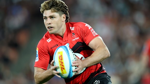 HAMILTON, NEW ZEALAND - FEBRUARY 21: James O’Connor of the Crusaders during the round two Super Rugby Pacific match between Chiefs and Crusaders at FMG Stadium, on February 21, 2025, in Hamilton, New Zealand. (Photo by Phil Walter/Getty Images) HAMILTON, NEW ZEALAND - FEBRUARY 21: James O’Connor of the Crusaders during the round two Super Rugby Pacific match between Chiefs and Crusaders at FMG Stadium, on February 21, 2025, in Hamilton, New Zealand. (Photo by Phil Walter/Getty Images)
