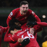 Origi smashes 94th-minute winner for Liverpool, City go top