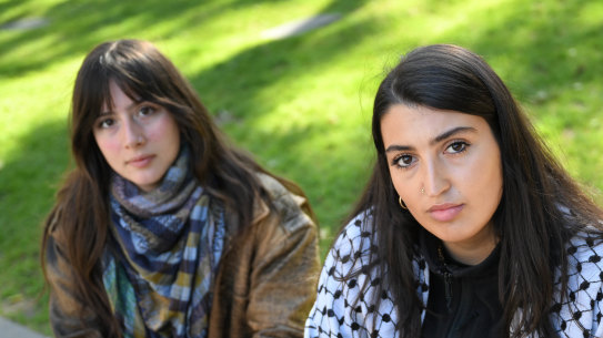 Madeline Curkovic and Renee Nayefare facing disciplinary action for the role they played in university protests.