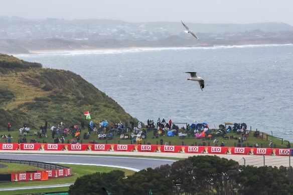 A classic scene from Phillip Island as Victoria bid farewell to MotoGP.
