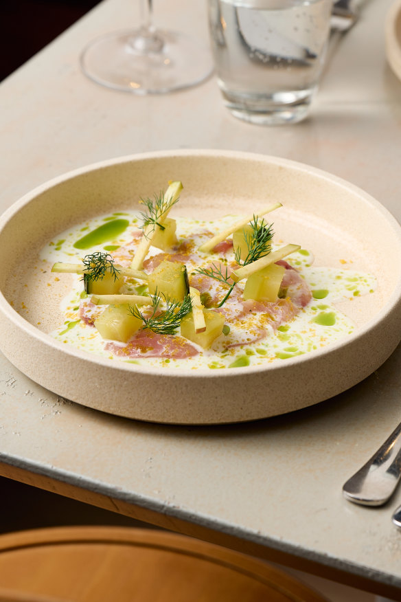 Kingfish crudo.