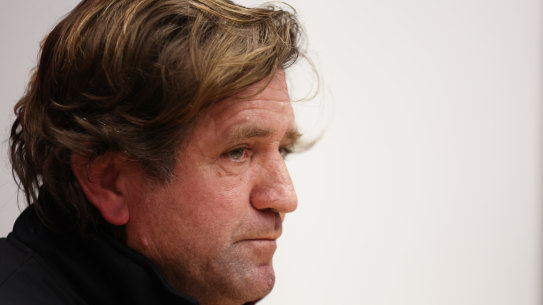 Des Hasler will be staying at the club, according to chairman Scott Penn.