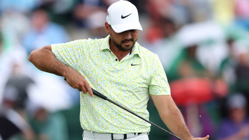 ‘Kick in the guts’: The shot that crushed Jason Day’s Masters hopes as weather forces delay