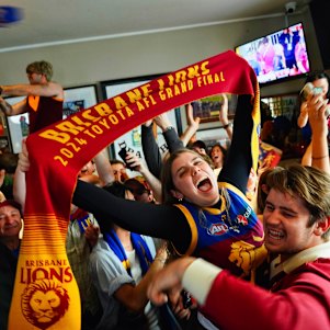 Celebrating all things Lions at the Royal Derby in Fitzroy. 