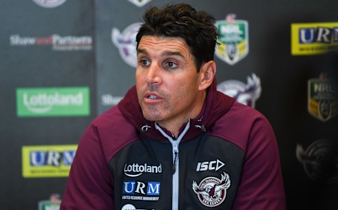 Cronulla bound? Former Manly coach Trent Barrett.