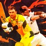There are similarities in the hitting style of Glenn Maxwell and former Red Sox player Dustin Pedroia.