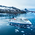 Greg Mortimer in Cierva Cove in Antarctica.