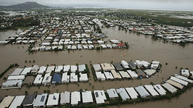 North Queensland has been hit by a one-in-500-year flood disaster.