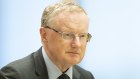 RBA Governor Philip Lowe during the hearing at Parliament House on Monday.