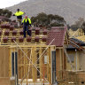Approvals for attached dwellings were down 30 per cent.