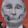 A depiction of Russian President Vladimir Putin by Kriss Salmanis of Latvia.