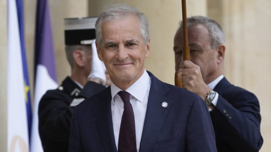 Two-state recognition: Norway’s Prime Minister Jonas Gahr Støre.