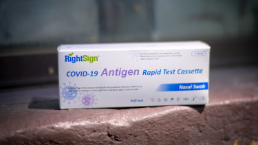A rapid-antigen test kit.
