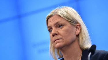Stepped down: Prime Minister Magdalena Andersson.