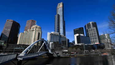 Southbank how it looks now with Crown on the right-hand side.